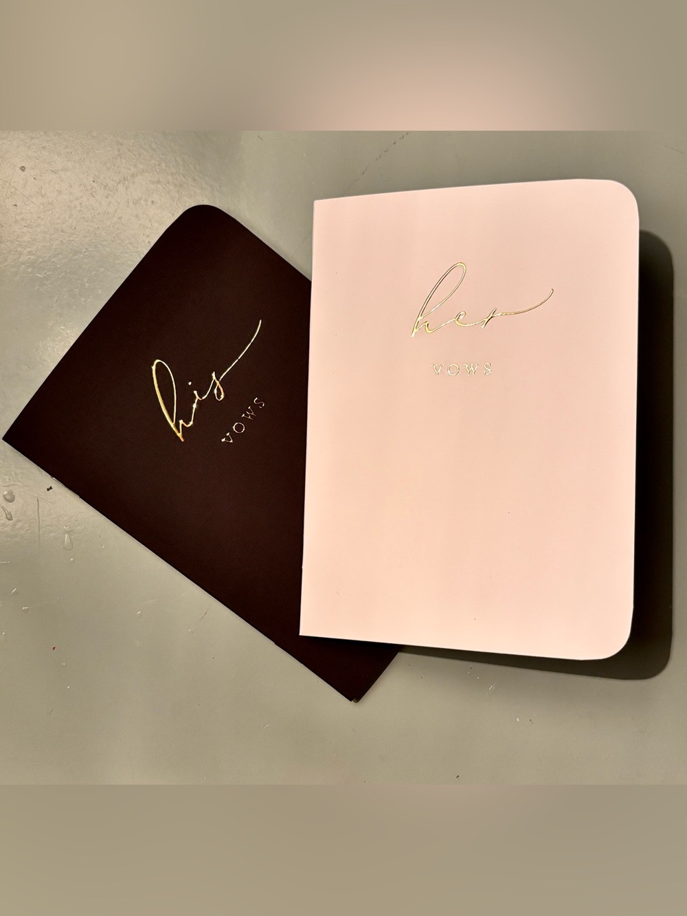 His and Hers vow books